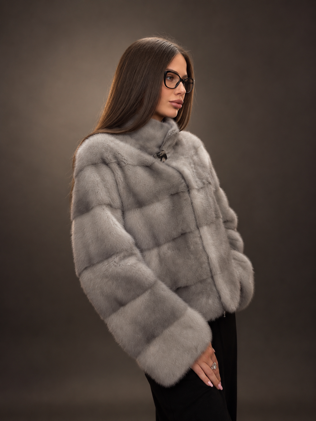 Haina de Blana de Vizon Grey Saphire