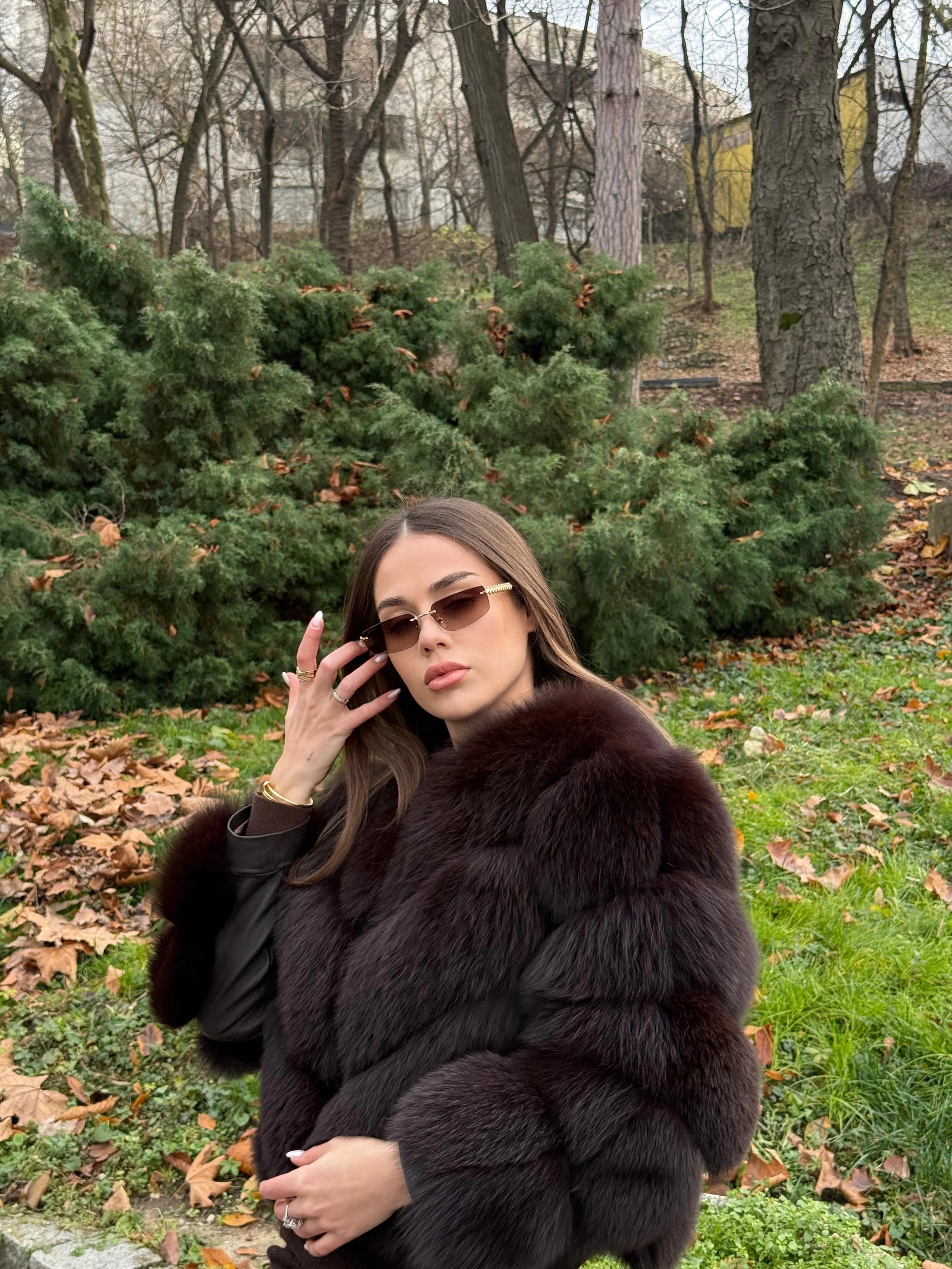 Blană Naturală de Vulpe Polară