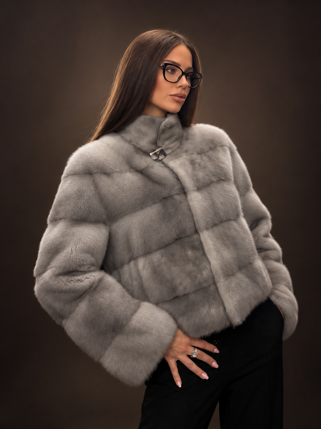Haina de Blana de Vizon Grey Saphire