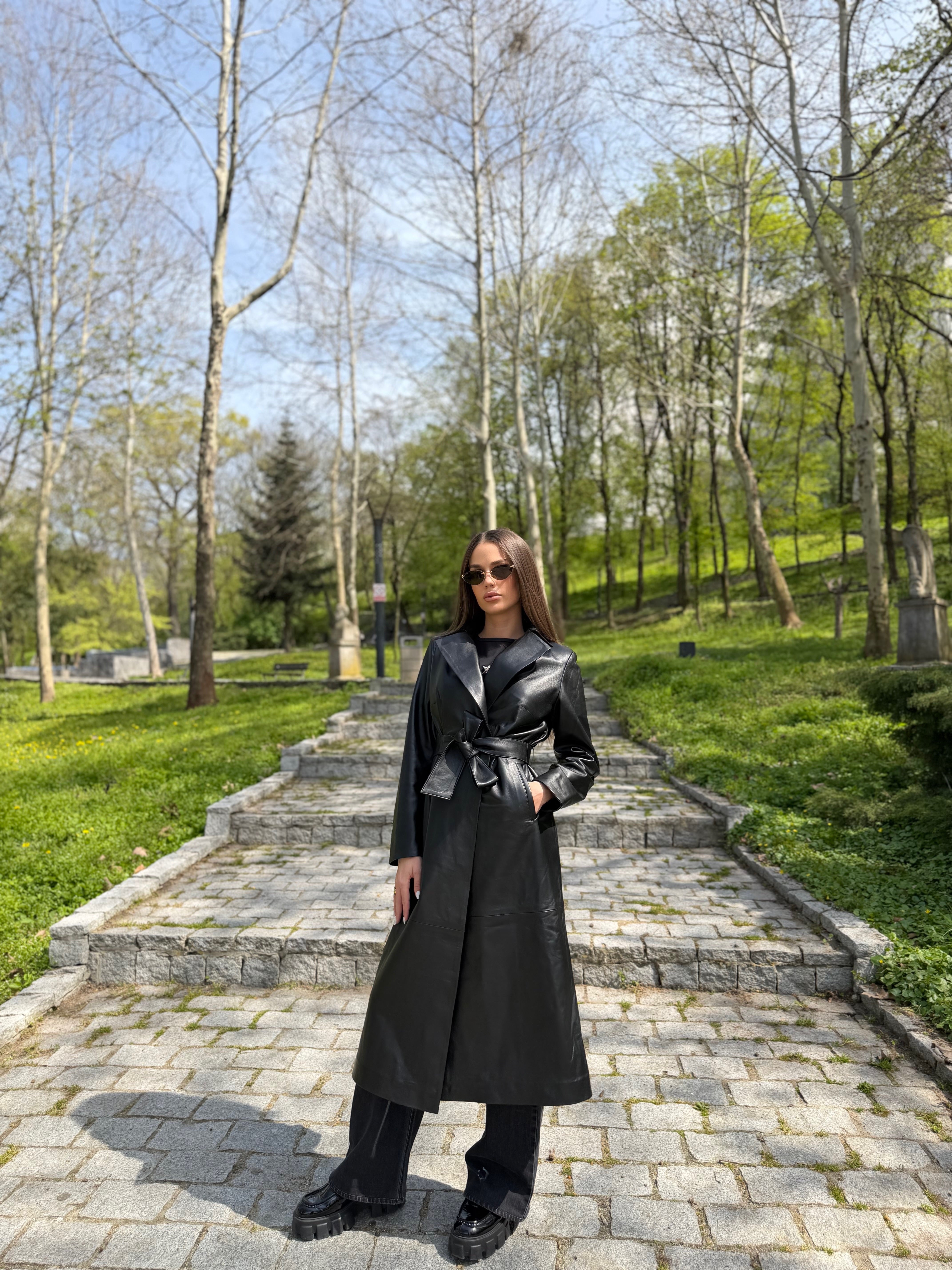 Trench de Piele Noir