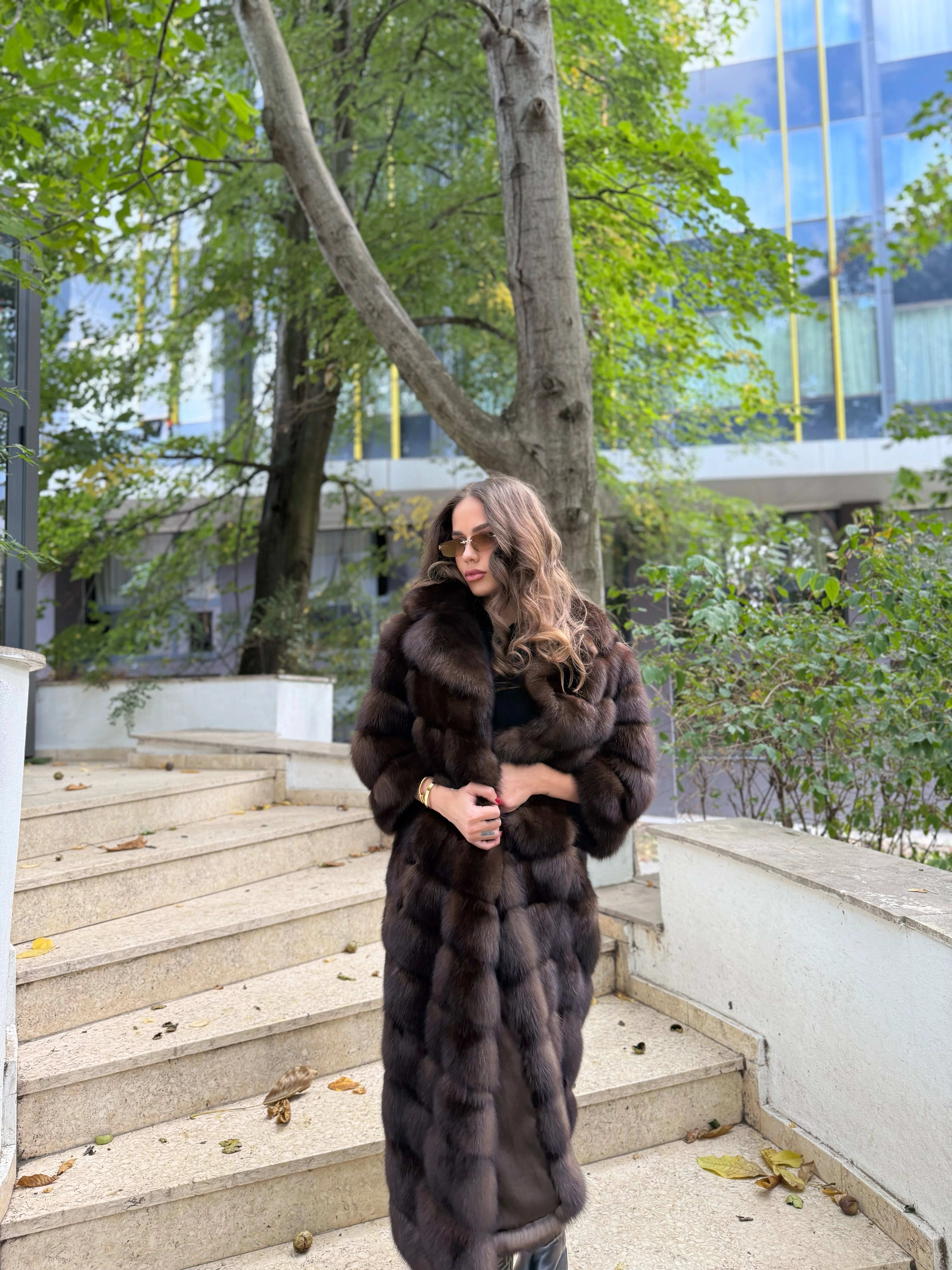 Haină lungă Zibelină Rusească Premium