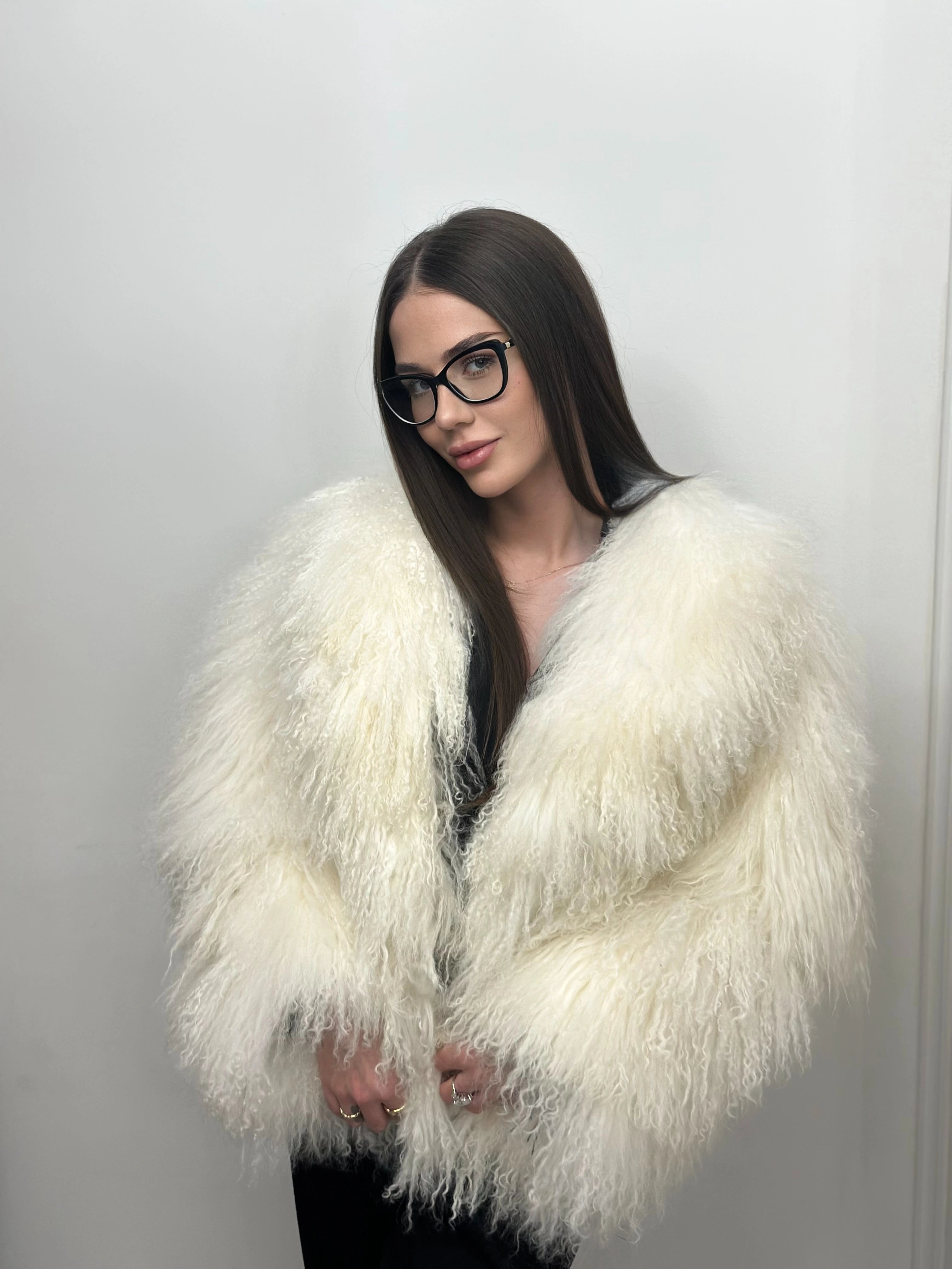 Blană Naturală din Oaie Mongoleză