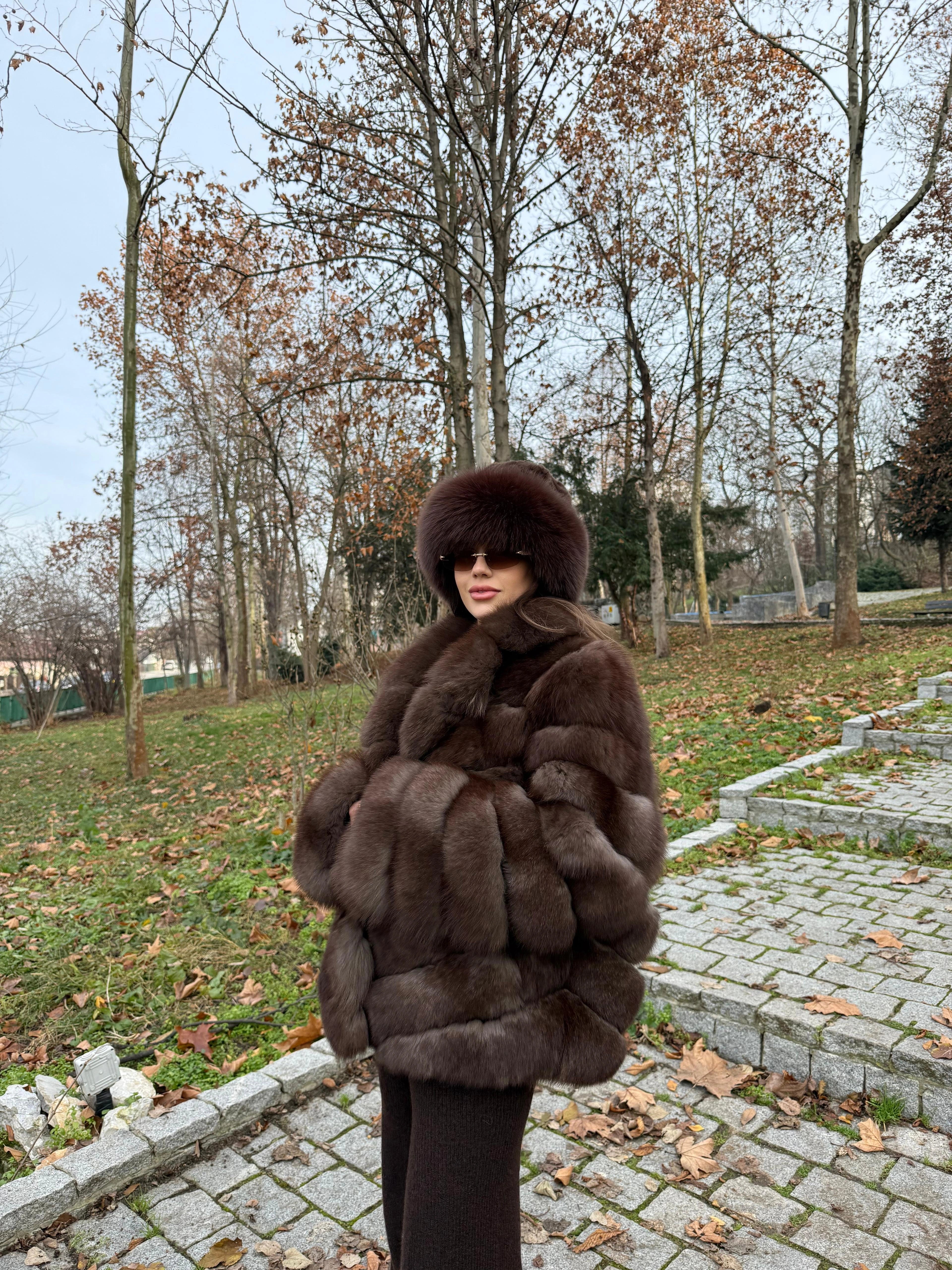 Blană Naturală de Vulpe Polară